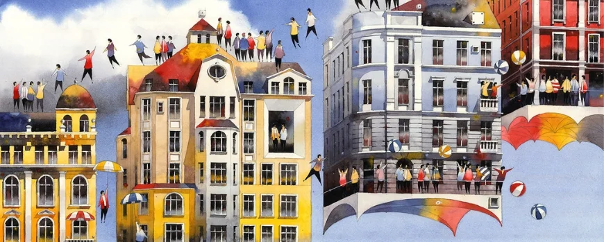 bunte Häuser