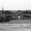 Blick vom Neuen Palais auf die Kolonnaden, 1960er Jahre