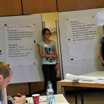 Die Ergebnisse der Gruppenarbeit wurden präsentiert.