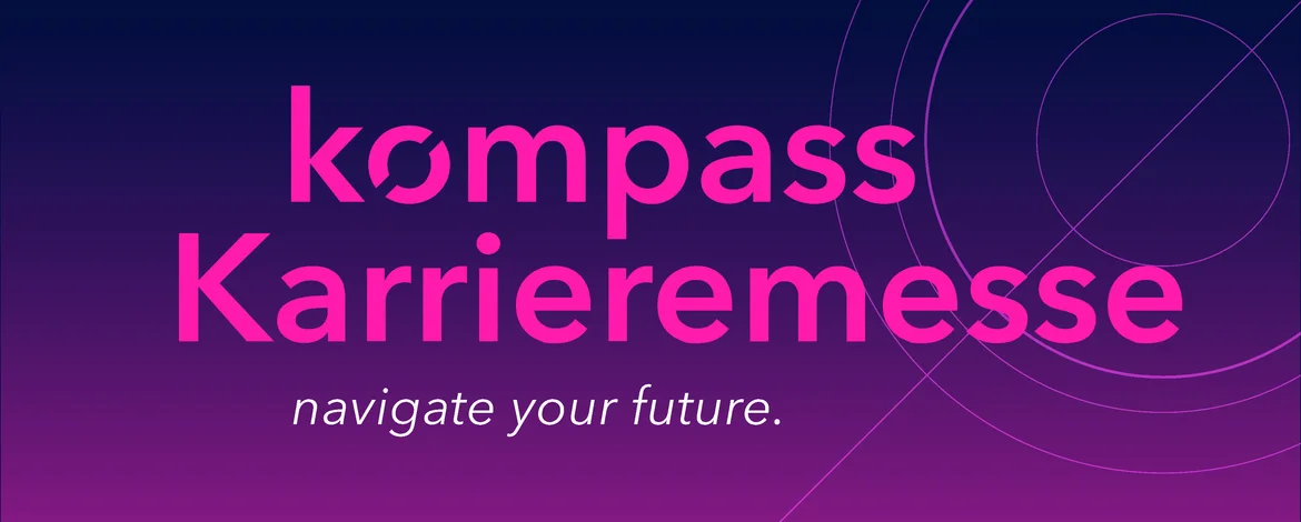 Text: kompass Karrieremesse, navigate your future - 