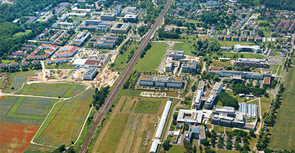 Luftaufnahme vom Potsdam Science Park