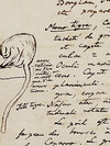 Faksimile von einer Schrift Alexander von Humboldts