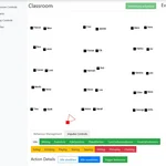 Website for coach to control events in the classroom