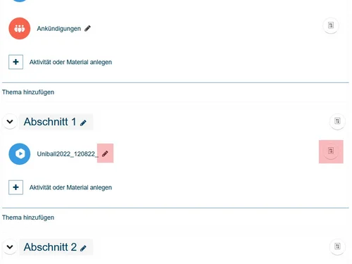Videoeinstellungen nachträglich bearbeiten
