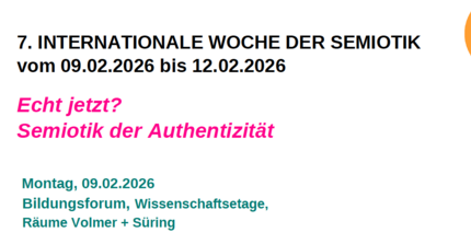 7. Internationale Woche Semiotik Uni Potsdam