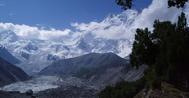 Der Nanga Parbat im Westhimalaya weist im weltweiten Vergleich die höchsten Erosionsraten auf. Foto: Rasmus Thiede.