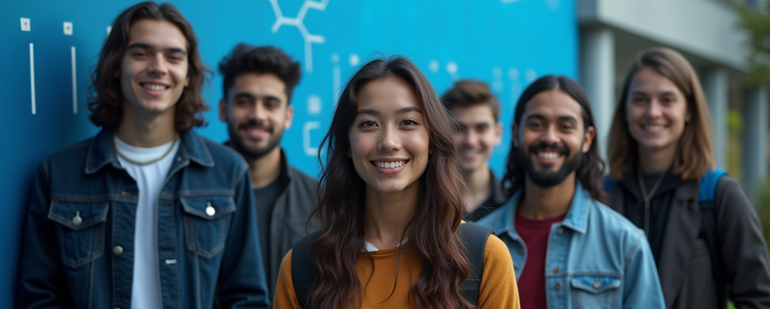 Gruppe von Studierende
