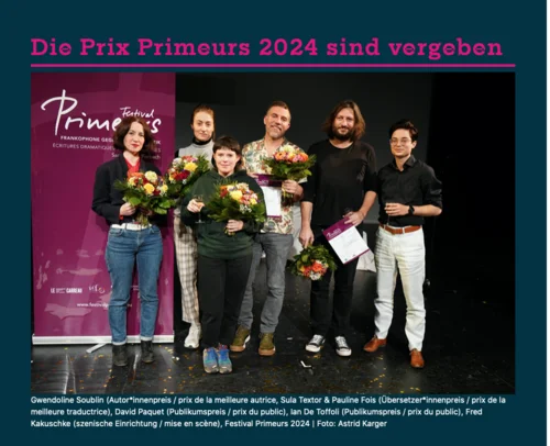 Prix Primeurs für Sula Textor