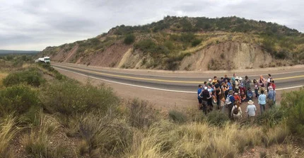 Group picture at the "Ruta 7". Photo: Heiko Pingel.
