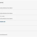 Link-Karte in der Inhaltsspalte mit einer spaltenbreiten Box