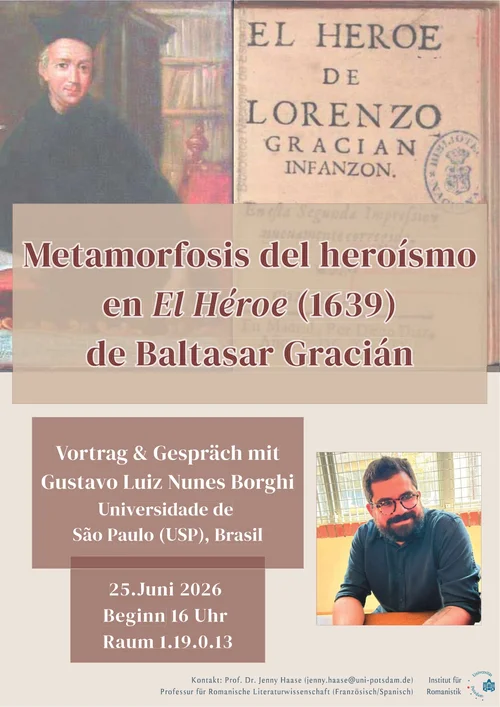 Plakat zum Gastvortrag von Gustavo Luiz Nunes Borghi