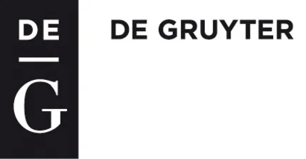 Logo des De Gruyter Verlags in schwarz-weiß mit Initialen