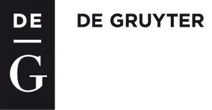 Logo des De Gruyter Verlags in schwarz-weiß mit Initialen