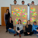 Group picture in front of flipchart