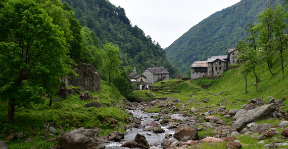 Das Walserdorf Rimella. Foto: Scharnow.