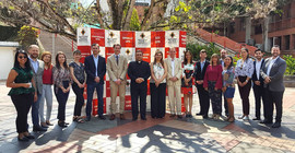 Offizielle Eröffnung mit dem Rector Gustavo Mendez und der Vizepräsidentin Ana Fernanda Uribe der Universidad Pontificia Bolivariana - Bucaramanga. Foto: Press Office, UPB – Bucaramanga.