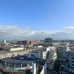 Blick von der Pan AM Lounge auf die Dächer von Berlin