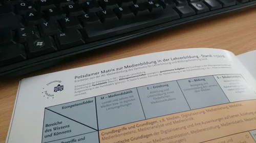 Tastatur und Heft kentron