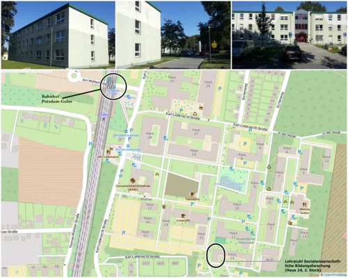Anfahrt zum Lehrstuhl für Sozialwissenschaftliche Bildungsforschung