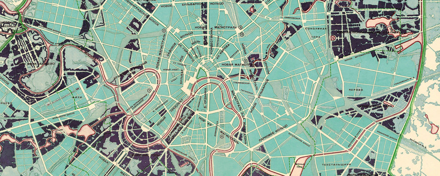 Stadtplan von Moskau