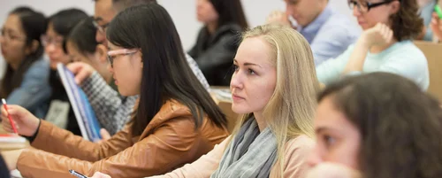 Teilnehmende SVB im Hörsaal