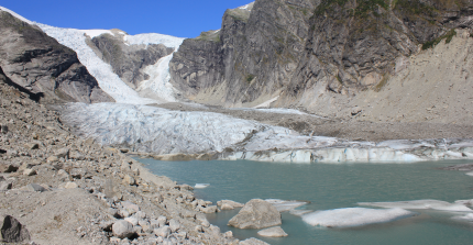 A proglacial lake. Photo: Georg Veh