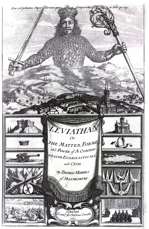 Abraham Bosse: Titelbild von Thomas Hobbes Leviathan