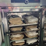 biomass in envelopes in the drying oven