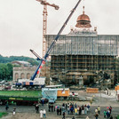 Nicht mehr kopflos: Das Uni-Hauptgebäude am Neuen Palais erhält eine neue Kuppel.