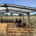 under the shelter