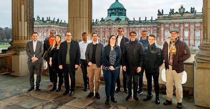 Wissenschaftsstaatssekretär Tobias Dünow zu Besuch an der Universität Potsdam.