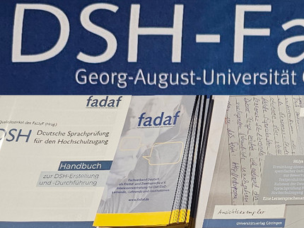 Collage aus Materialien des FaDaF