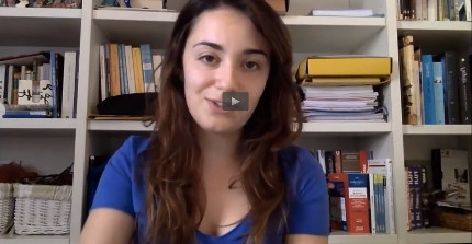 Intercultural Student Exchange between Potsdam and Warwick - Screenshot of Elena's feedback video
