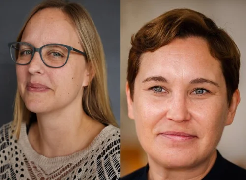 Porträts von Evans und Tuomainen