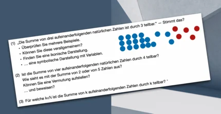 Mathematikaufgabe für Lehrkräfte mit Wendeplättchen