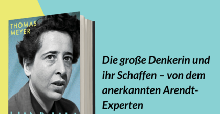 Cover der Arendt-Biografie mit Portrait der Philosophin