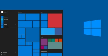 Abbildung der Windows 10 Desktop Oberfläche