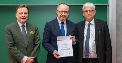 Portrait der Professoren Günther, Zimmermann und Bodnar