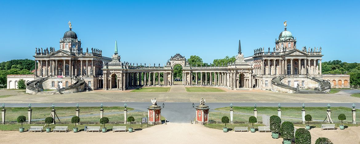 Panorama Bild des Standortes Neues Palais. Foto: Karla Fritze.