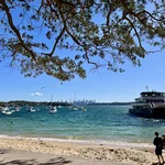 Watson’s Bay with a view of the high rises of Sydney’s Central Business District.