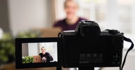Camera and person