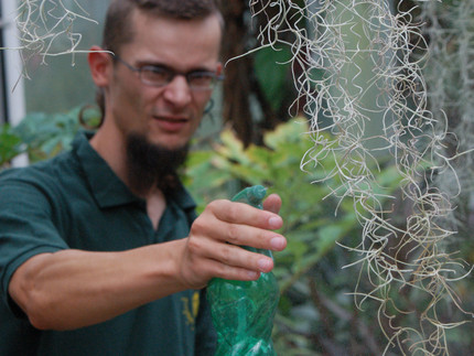 Herr Ramm im Botanischen Garten.