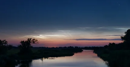 Noctilucent cloud over Gülper Havel