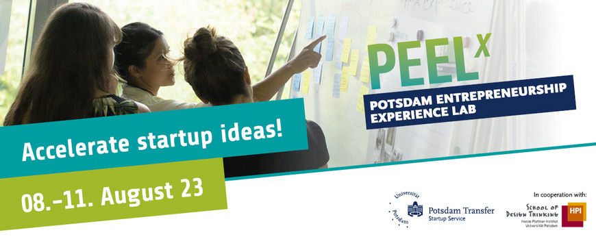 PEELx Potsdam Entrepreneurship Experience Lab. Accelerate startup ideas!