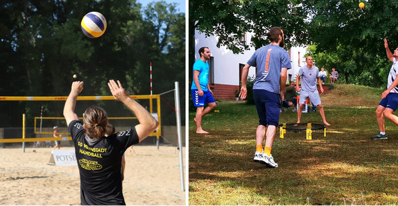 Spikeball und Beachvolleyball