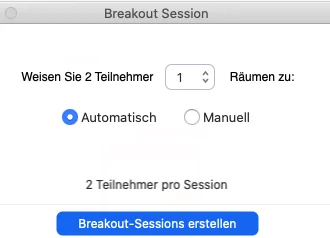 Zoom Breakout Raum erstellen