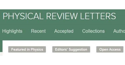 Physics review letter screenshot