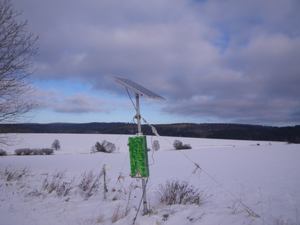 CRNS in snowy landscape