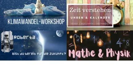 Titelbilder verschiedener MINT Workshops
