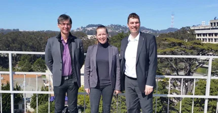 Das Foto zeigt Prof. Dr. Ramin Yahyapour, Prof. Dr. Ulrike Lucke und Dr. Hans Pongratz (v.l.n.r.).